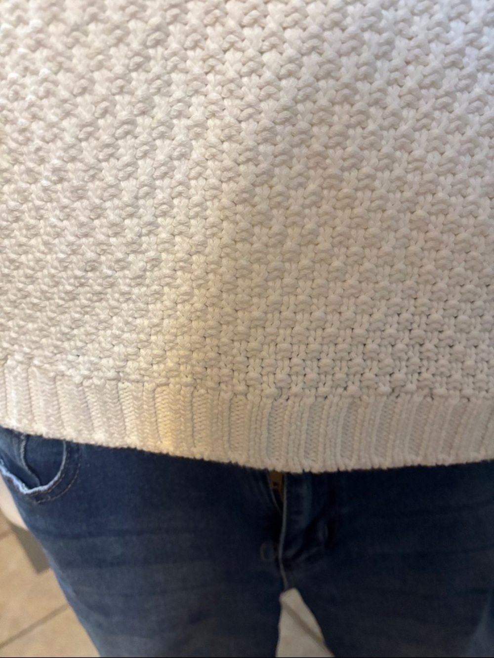 Maeve Ivory Off-Shoulder Knit Sweater with Gingham Tie Straps 232 - Picture 8 of 12